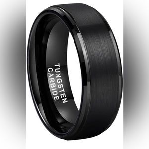 Tungsten Carbide matte finish ring sz 7 New